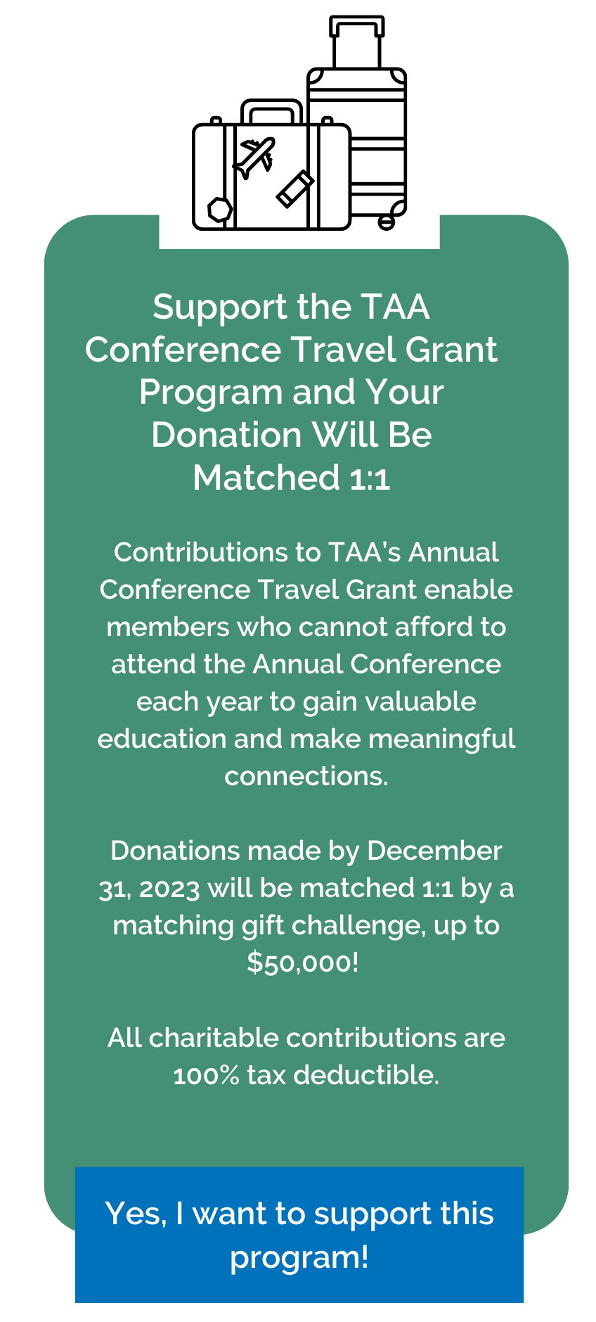 TAA Conference travel grant